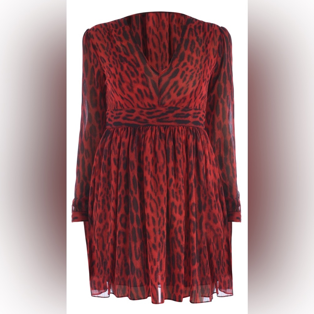 Michael Kors Animal print georgette dress